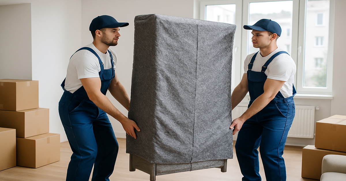 Möbeltransport Saarbrücken – professionelles Team beim Möbeltragen